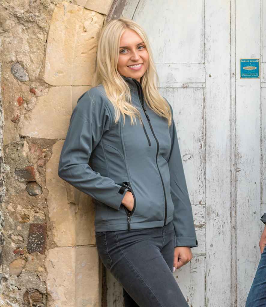 Result Ladies Base Layer Soft Shell Jacket in by Result — Custom branded clothing by Print Press, featuring premium embroidery produced in our specialist print lab in the UK.