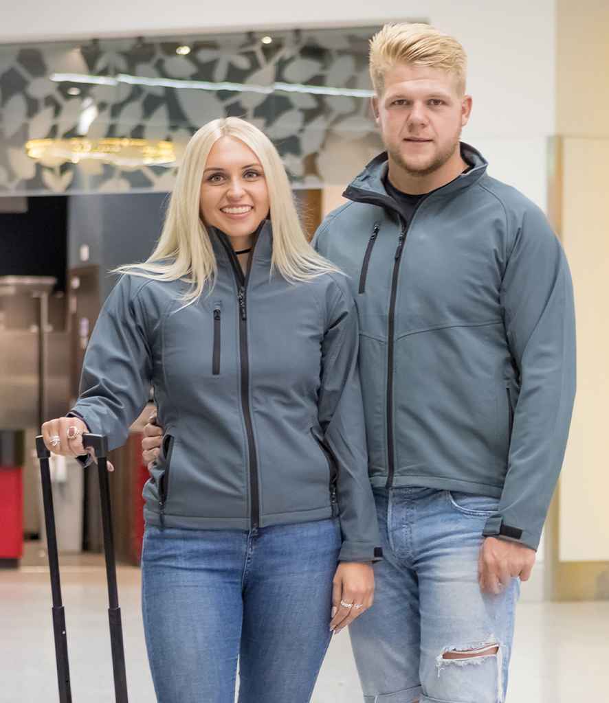 Result Base Layer Soft Shell Jacket in Silver by Result — Custom branded clothing by Print Press, featuring premium embroidery produced in our specialist print lab in the UK.