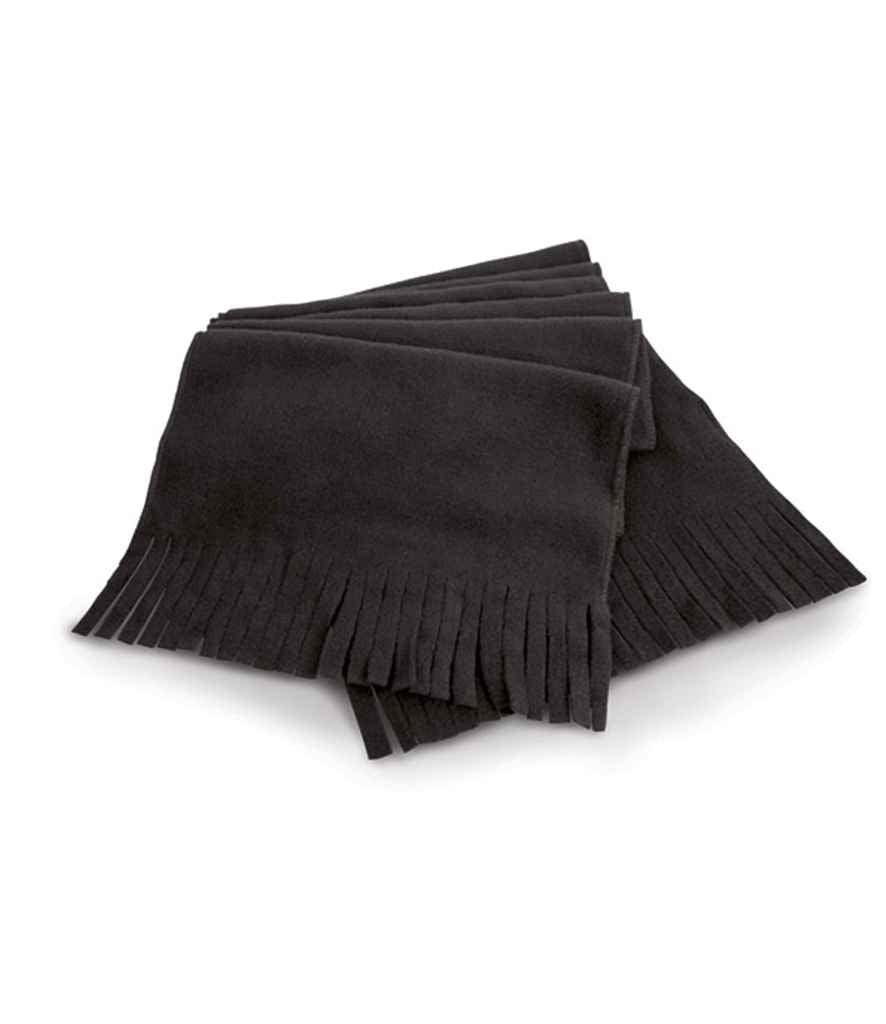 Result Polartherm™ Tassel Scarf in ONE Black by Result Winter Essentials — Custom branded clothing by Print Press, featuring premium embroidery produced in our specialist print lab in the UK.
