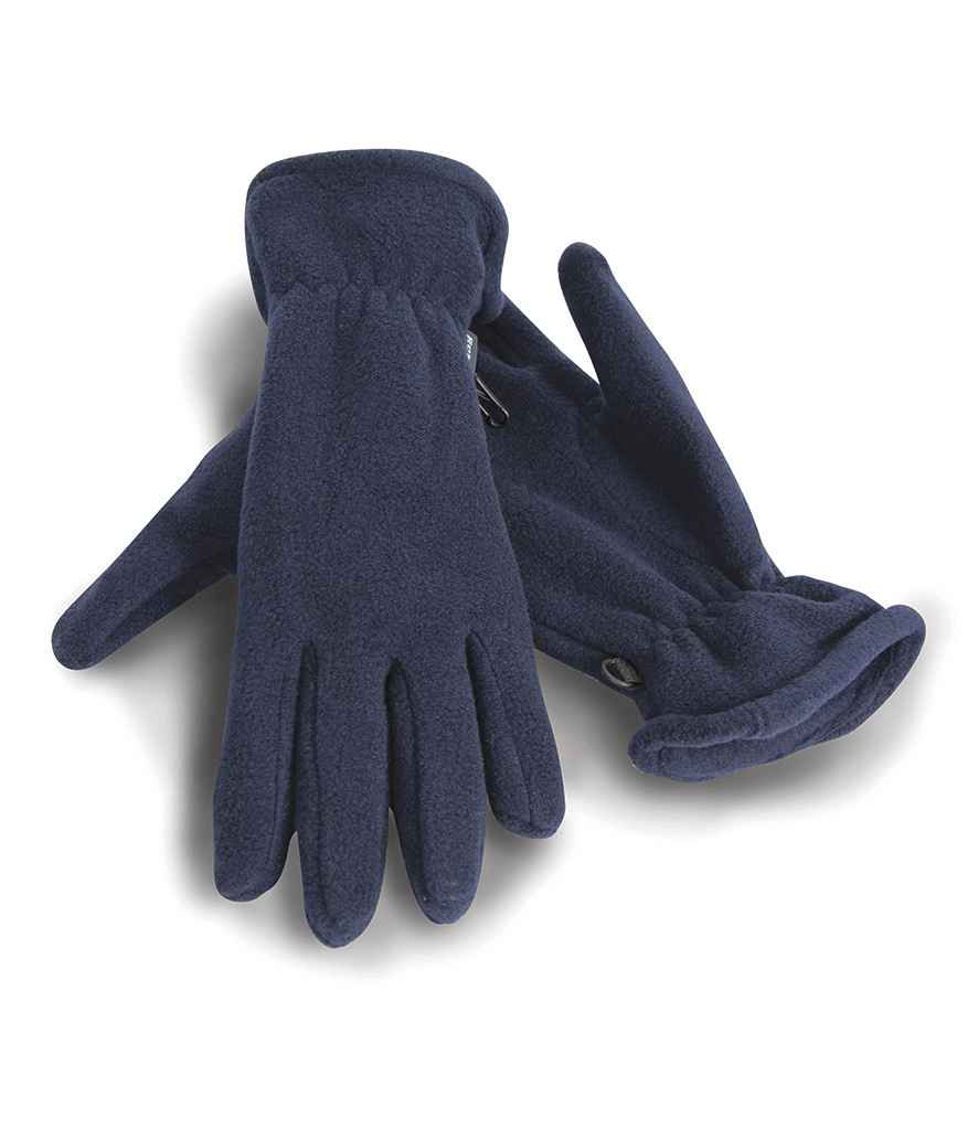 Result Polartherm™ Gloves in Navy by Result Winter Essentials — Custom branded clothing by Print Press, featuring premium embroidery produced in our specialist print lab in the UK.