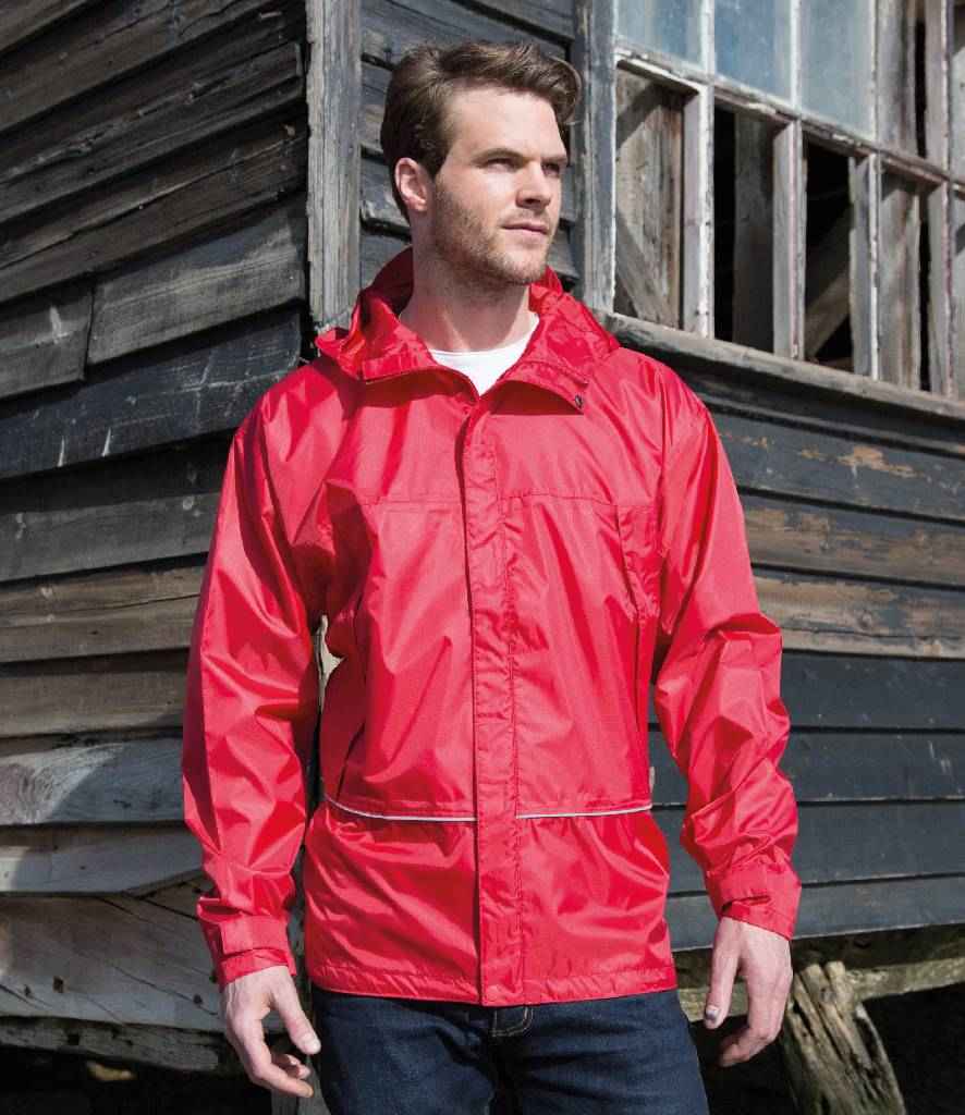 Result Waterproof 2000 Ripstop Team Jacket in Red by Result — Custom branded clothing by Print Press, featuring premium embroidery produced in our specialist print lab in the UK.