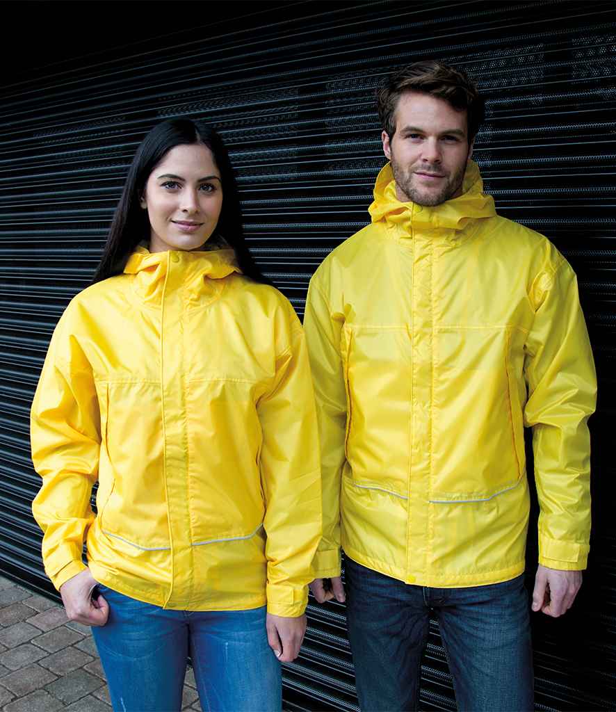 Result Waterproof 2000 Ripstop Team Jacket in Yellow by Result — Custom branded clothing by Print Press, featuring premium embroidery produced in our specialist print lab in the UK.