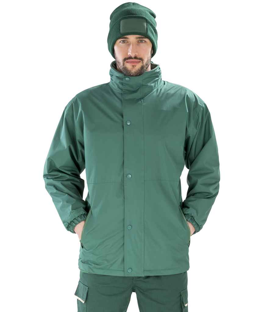 Result Reversible StormDri 4000 Waterproof Jacket in Bottle Green Bottle Green by Result — Custom branded clothing by Print Press, featuring premium embroidery produced in our specialist print lab in the UK.