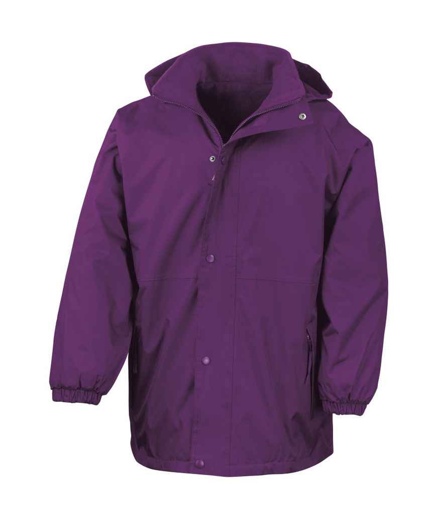Result Reversible StormDri 4000 Waterproof Jacket in Purple Purple by Result — Custom branded clothing by Print Press, featuring premium embroidery produced in our specialist print lab in the UK.
