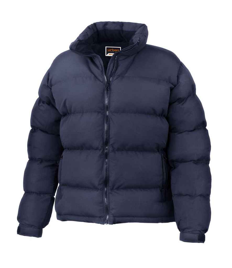 Result Urban Ladies Holkham Down Feel Jacket in Navy by Result Urban — Custom branded clothing by Print Press, featuring premium embroidery produced in our specialist print lab in the UK.