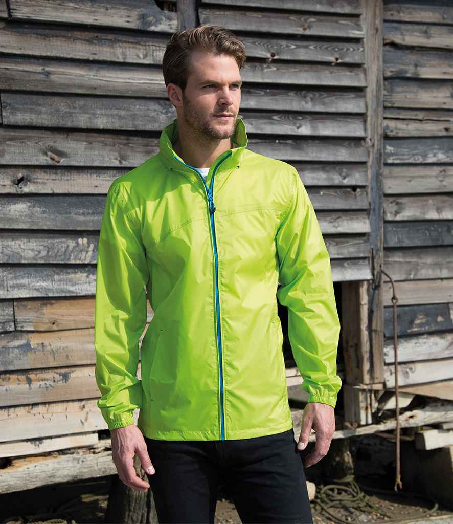 Result Urban HDi Quest Stowable Jacket in Lime Green Royal Blue by Result Urban — Custom branded clothing by Print Press, featuring premium embroidery produced in our specialist print lab in the UK.