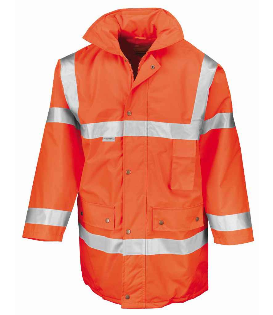 Result Safe-Guard Hi-Vis Safety Jacket in by Result Safe-Guard — Custom branded clothing by Print Press, featuring premium embroidery produced in our specialist print lab in the UK.