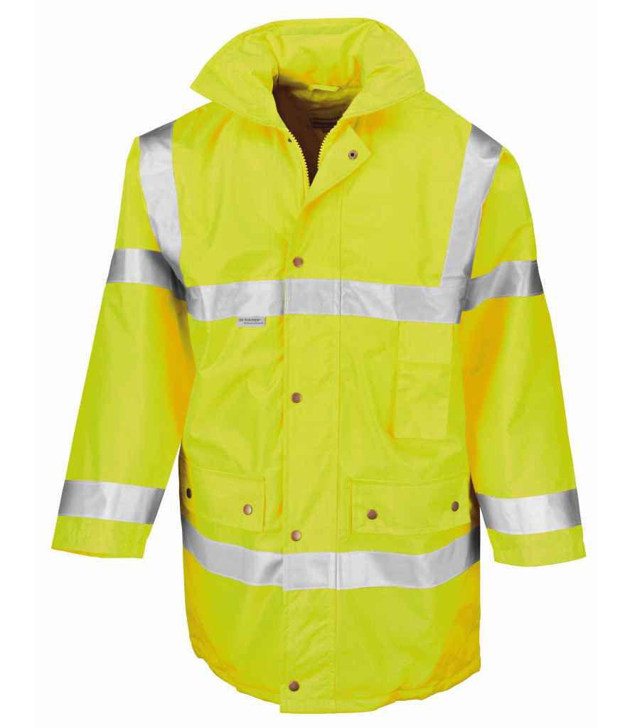 Result Safe-Guard Hi-Vis Safety Jacket in by Result Safe-Guard — Custom branded clothing by Print Press, featuring premium embroidery produced in our specialist print lab in the UK.