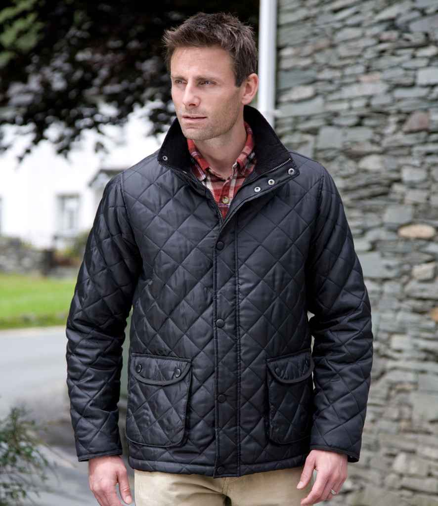 Result Urban Cheltenham Jacket in Black by Result Urban — Custom branded clothing by Print Press, featuring premium embroidery produced in our specialist print lab in the UK.