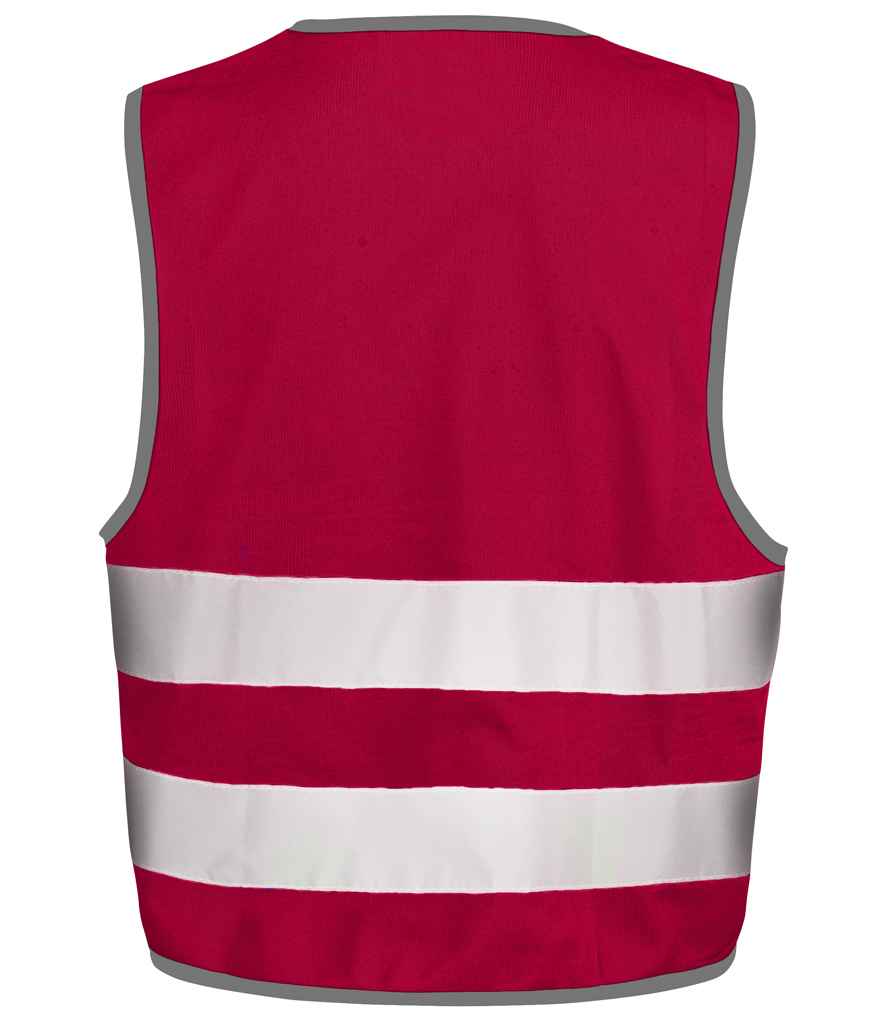 Result Core Kids Enhanced Vis Vest in by Result Core — Custom branded clothing by Print Press, featuring premium embroidery produced in our specialist print lab in the UK.