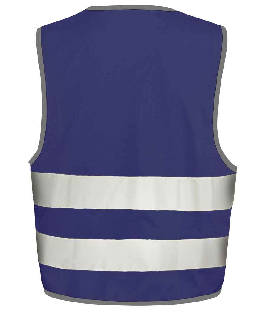 Result Core Kids Enhanced Vis Vest in by Result Core — Custom branded clothing by Print Press, featuring premium embroidery produced in our specialist print lab in the UK.