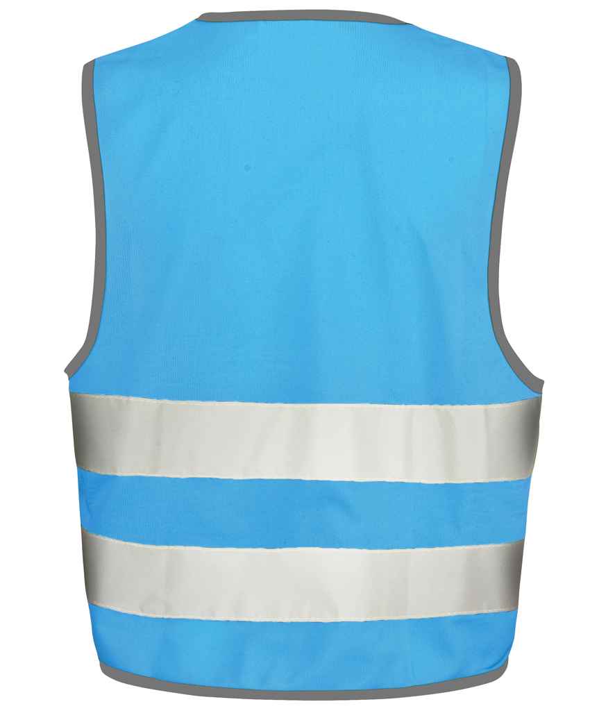 Result Core Kids Enhanced Vis Vest in by Result Core — Custom branded clothing by Print Press, featuring premium embroidery produced in our specialist print lab in the UK.