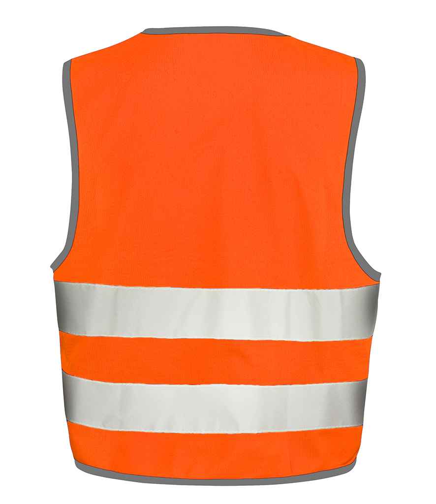 Result Core Kids Hi-Vis Safety Vest in by Result Core — Custom branded clothing by Print Press, featuring premium embroidery produced in our specialist print lab in the UK.