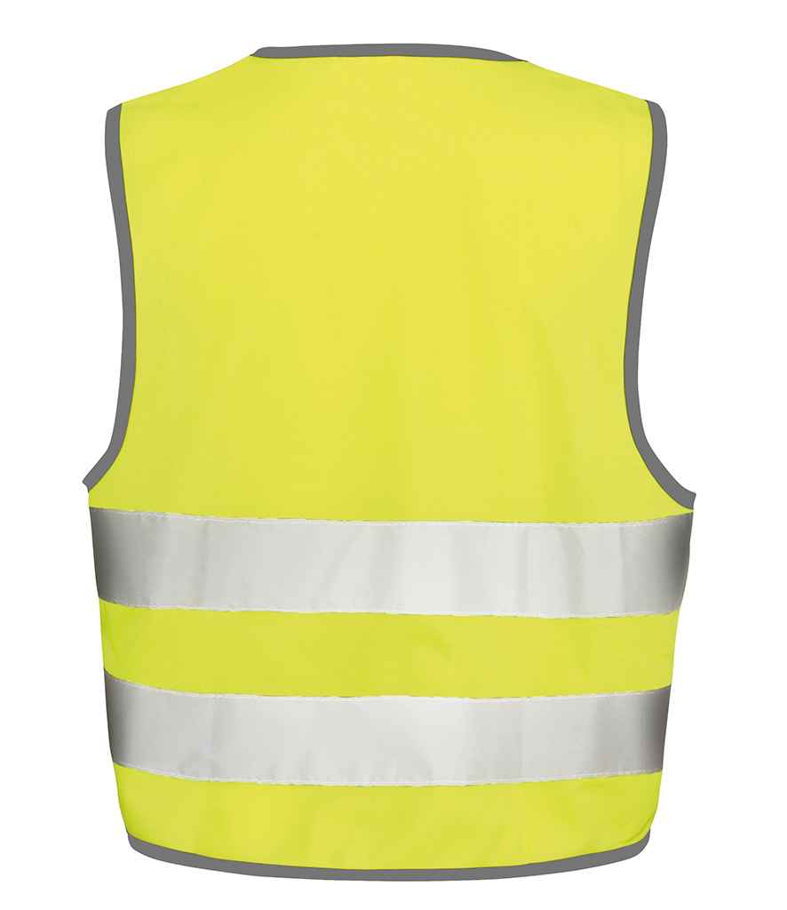 Result Core Kids Hi-Vis Safety Vest in by Result Core — Custom branded clothing by Print Press, featuring premium embroidery produced in our specialist print lab in the UK.
