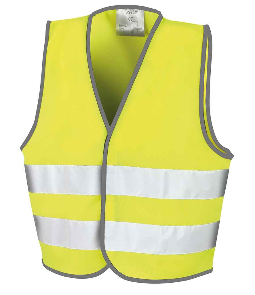 Result Core Kids Hi-Vis Safety Vest in by Result Core — Custom branded clothing by Print Press, featuring premium embroidery produced in our specialist print lab in the UK.
