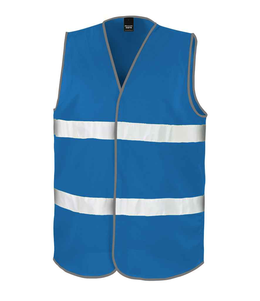 Result Core Enhanced Vis Vest in Royal Blue by Result Core — Custom branded clothing by Print Press, featuring premium embroidery produced in our specialist print lab in the UK.
