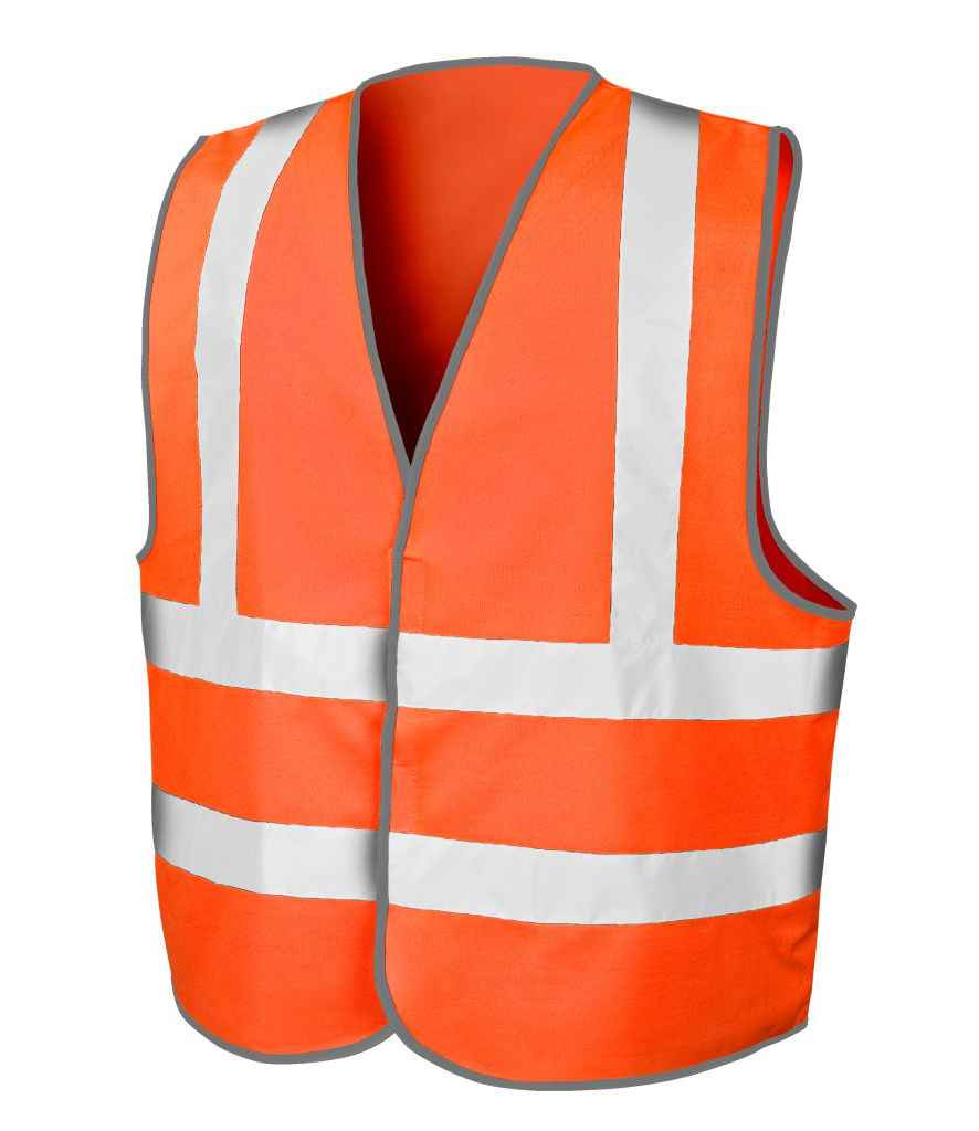 Result Core Hi-Vis Motorway Vest in by Result Core — Custom branded clothing by Print Press, featuring premium embroidery produced in our specialist print lab in the UK.