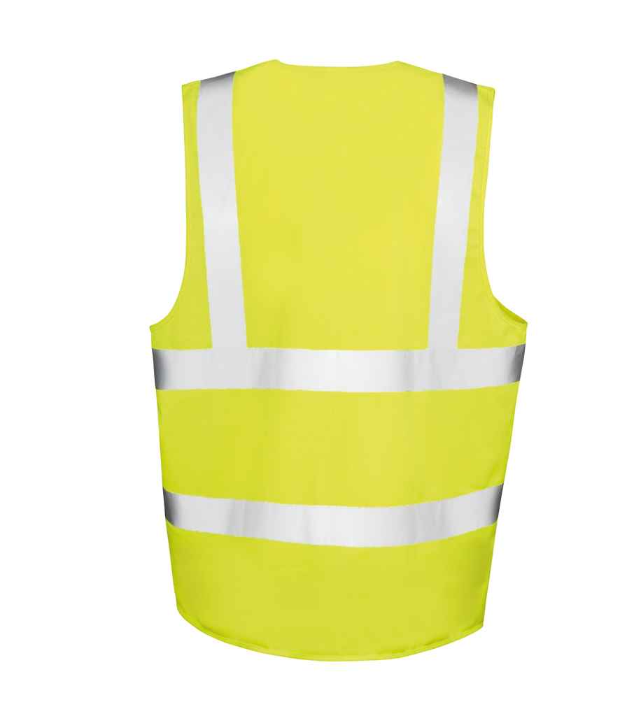Result Core Zip Safety Tabard in by Result Core — Custom branded clothing by Print Press, featuring premium embroidery produced in our specialist print lab in the UK.