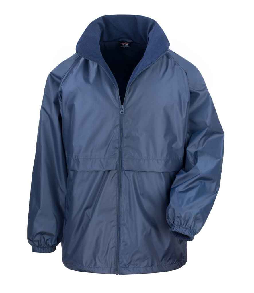 Result Core Micro Fleece Lined Jacket in Navy by Result Core — Custom branded clothing by Print Press, featuring premium embroidery produced in our specialist print lab in the UK.
