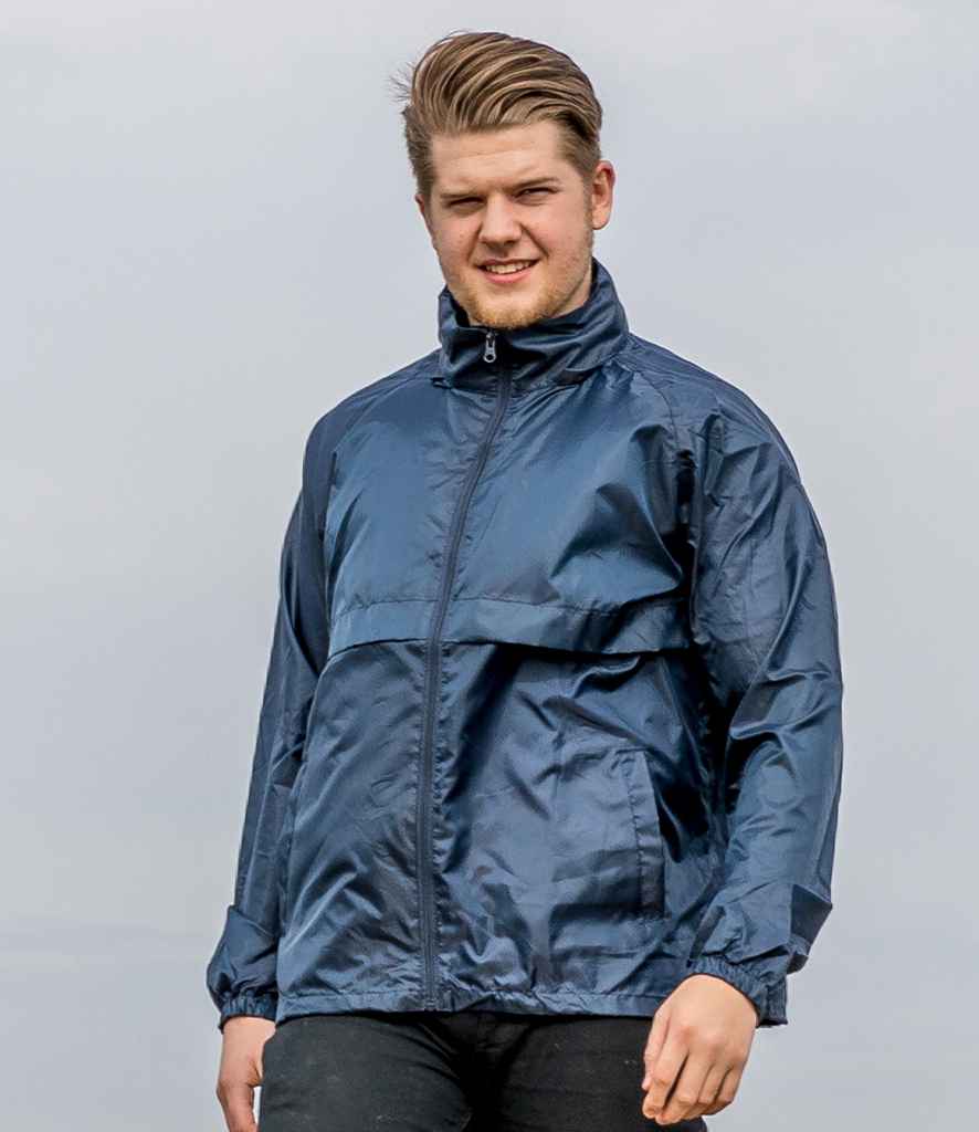 Result Core Windcheater in Navy by Result Core — Custom branded clothing by Print Press, featuring premium embroidery produced in our specialist print lab in the UK.