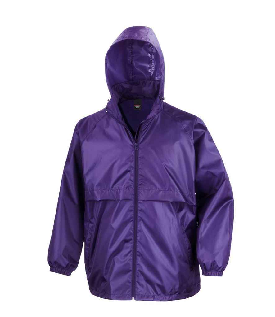 Result Core Windcheater in Purple by Result Core — Custom branded clothing by Print Press, featuring premium embroidery produced in our specialist print lab in the UK.