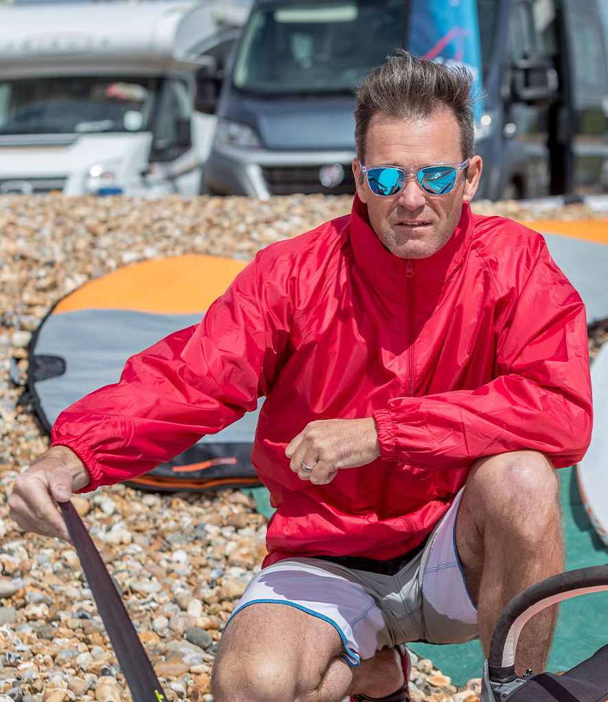 Result Core Windcheater in Red by Result Core — Custom branded clothing by Print Press, featuring premium embroidery produced in our specialist print lab in the UK.