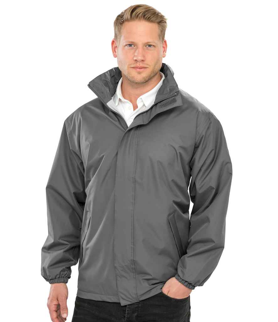 Result Core Midweight Jacket in Steel Grey by Result Core — Custom branded clothing by Print Press, featuring premium embroidery produced in our specialist print lab in the UK.