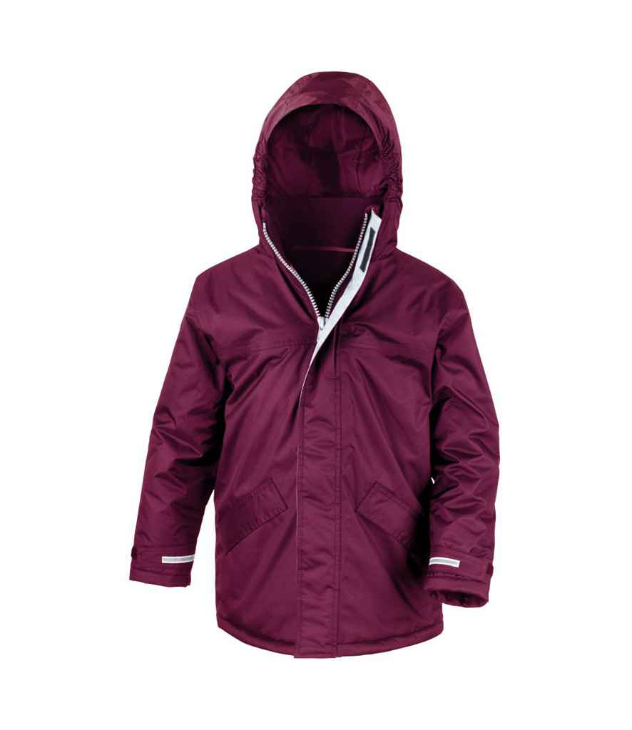 Result Core Kids Winter Parka in by Result Core — Custom branded clothing by Print Press, featuring premium embroidery produced in our specialist print lab in the UK.