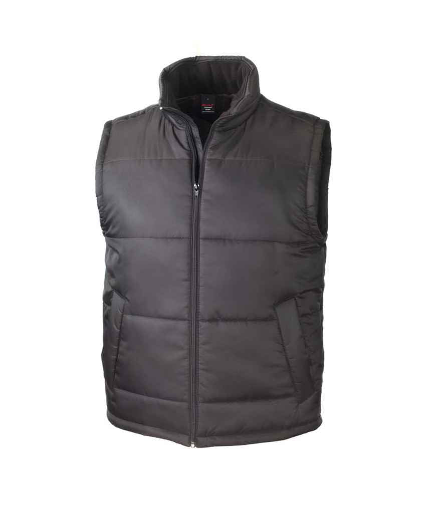 Result Core Padded Bodywarmer in by Result Core — Custom branded clothing by Print Press, featuring premium embroidery produced in our specialist print lab in the UK.