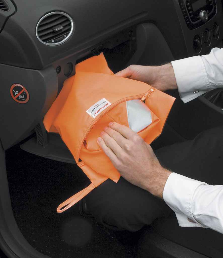 Result Safe-Guard Safety Vest Storage Bag in ONE Orange by Result Safe-Guard — Custom branded clothing by Print Press, featuring premium embroidery produced in our specialist print lab in the UK.