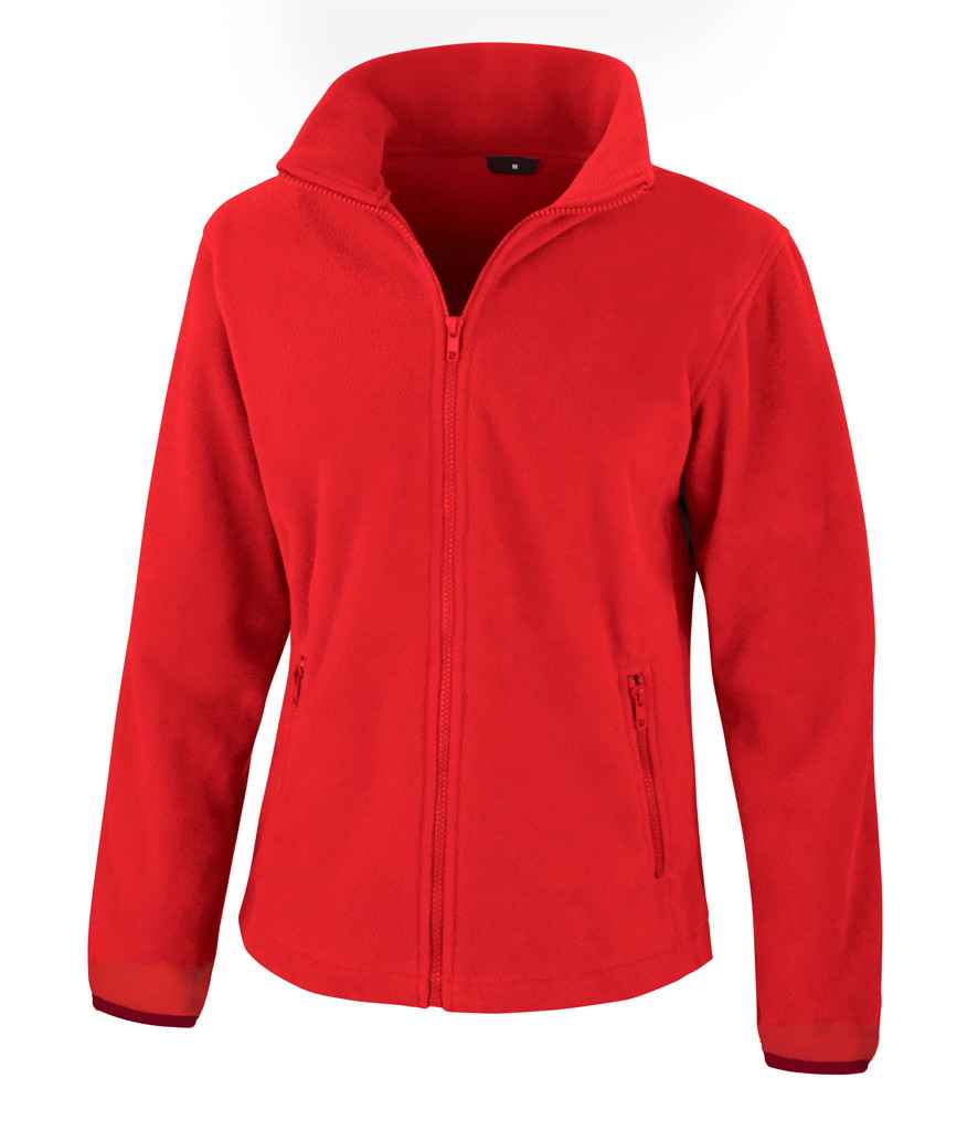 Result Core Ladies Fashion Fit Outdoor Fleece in Flame Red by Result Core — Custom branded clothing by Print Press, featuring premium embroidery produced in our specialist print lab in the UK.