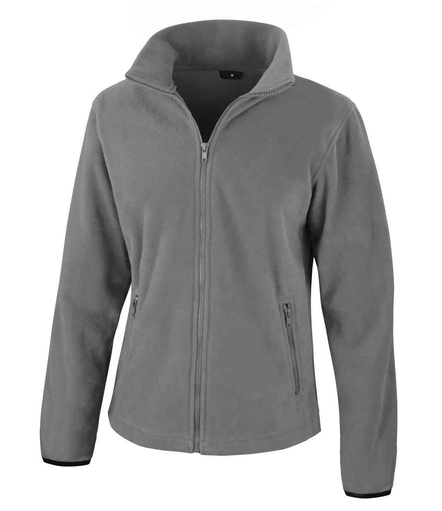 Result Core Ladies Fashion Fit Outdoor Fleece in Pure Grey by Result Core — Custom branded clothing by Print Press, featuring premium embroidery produced in our specialist print lab in the UK.
