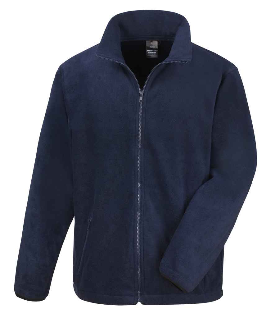 Result Core Fleece Jacket in Navy by Result Core — Custom branded clothing by Print Press, featuring premium embroidery produced in our specialist print lab in the UK.