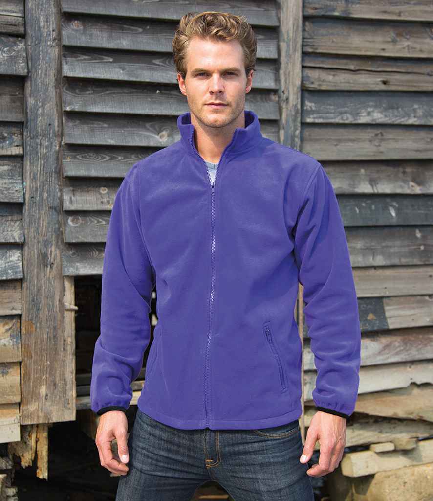 Result Core Fleece Jacket in Purple by Result Core — Custom branded clothing by Print Press, featuring premium embroidery produced in our specialist print lab in the UK.