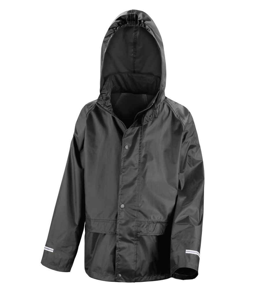 Result Core Kids Waterproof Rain Suit in by Result Core — Custom branded clothing by Print Press, featuring premium embroidery produced in our specialist print lab in the UK.