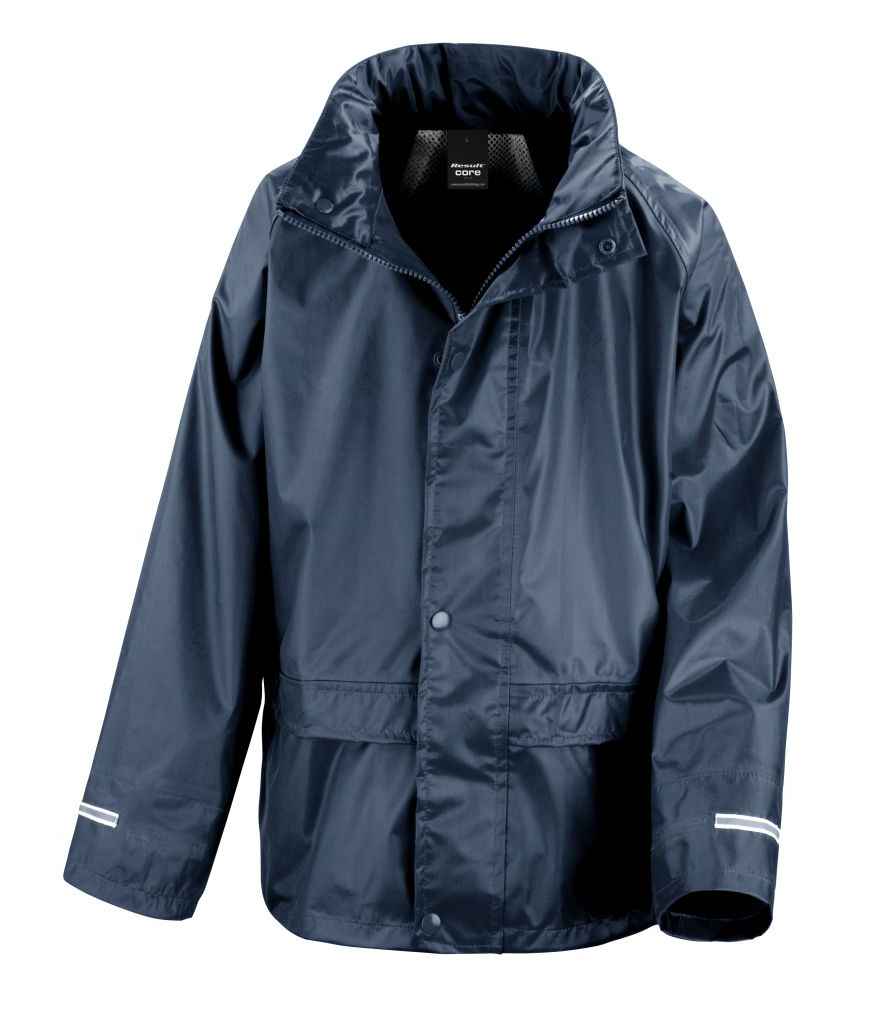 Result Core Kids Waterproof Rain Suit in by Result Core — Custom branded clothing by Print Press, featuring premium embroidery produced in our specialist print lab in the UK.