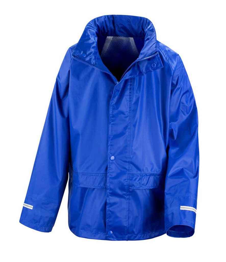 Result Core Kids Waterproof Rain Suit in by Result Core — Custom branded clothing by Print Press, featuring premium embroidery produced in our specialist print lab in the UK.