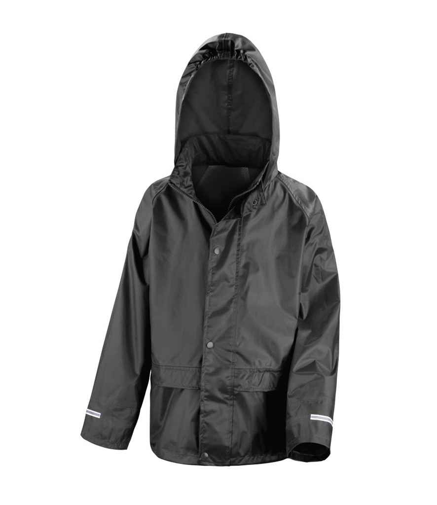 Result Core Kids Waterproof Over Jacket in by Result Core — Custom branded clothing by Print Press, featuring premium embroidery produced in our specialist print lab in the UK.