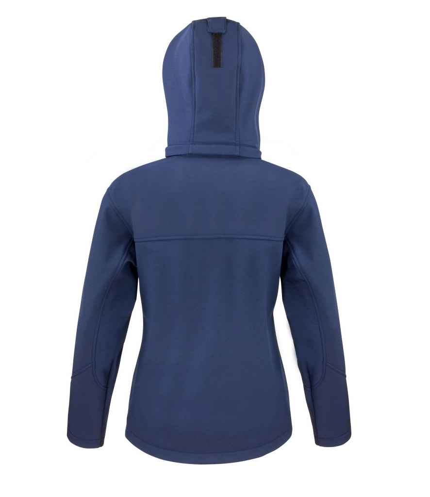 Result Core Ladies Hooded Soft Shell Jacket in by Result Core — Custom branded clothing by Print Press, featuring premium embroidery produced in our specialist print lab in the UK.