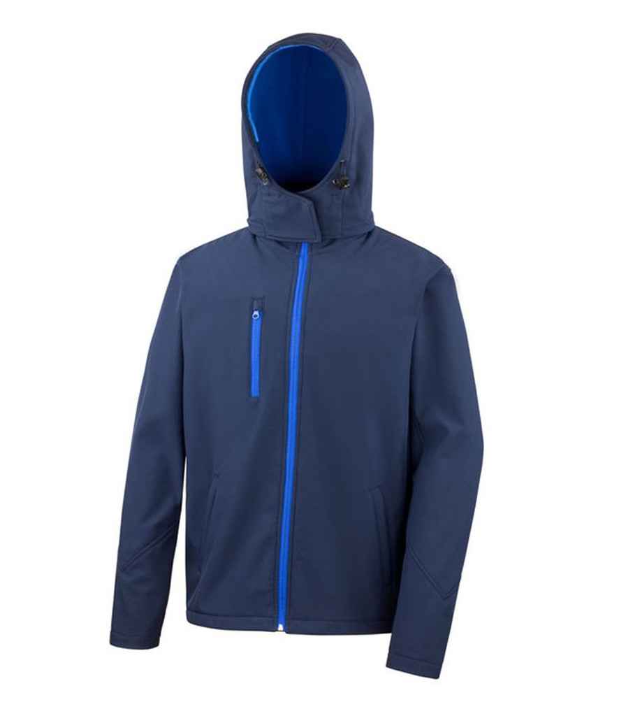 Result Core Hooded Soft Shell Jacket in by Result Core — Custom branded clothing by Print Press, featuring premium embroidery produced in our specialist print lab in the UK.