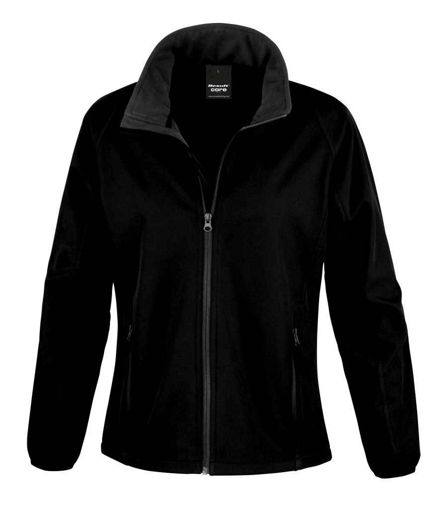 Result Core Ladies Printable Soft Shell Jacket in by Result Core — Custom branded clothing by Print Press, featuring premium embroidery produced in our specialist print lab in the UK.