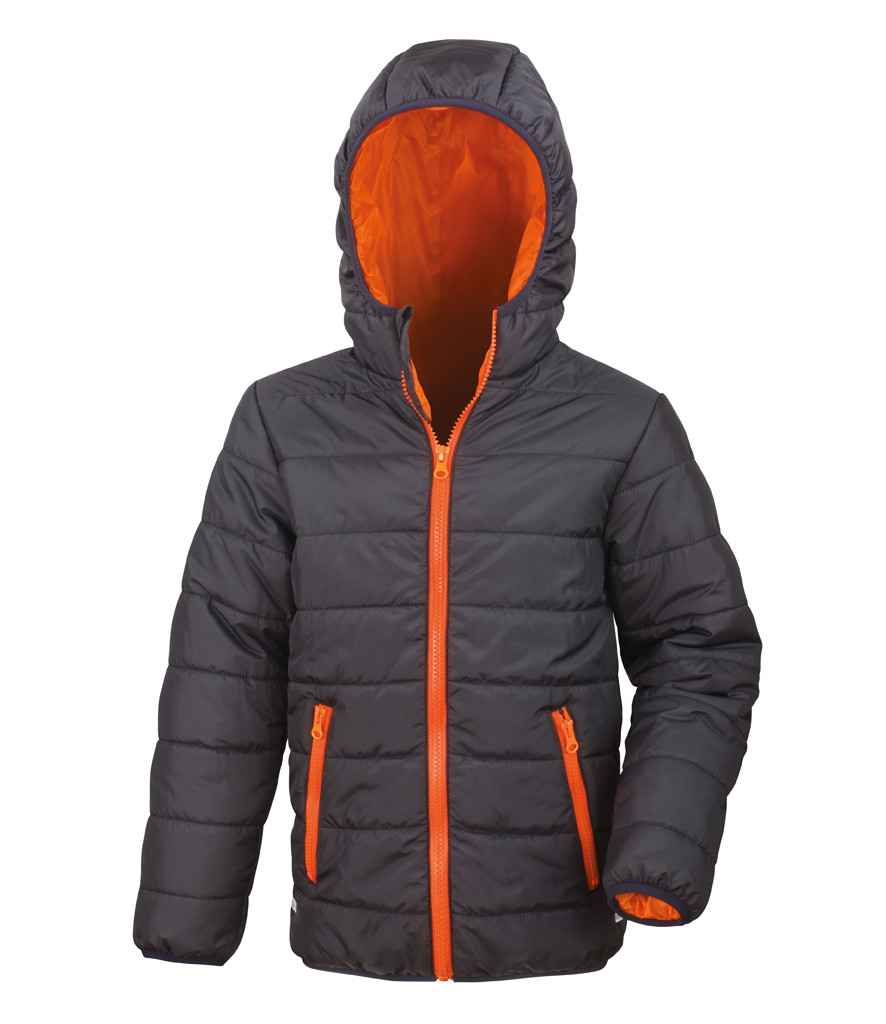 Result Core Kids Padded Jacket in by Result Core — Custom branded clothing by Print Press, featuring premium embroidery produced in our specialist print lab in the UK.