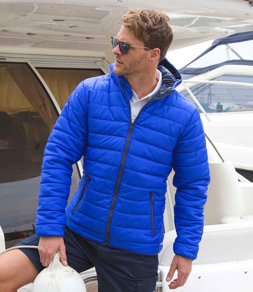 Result Core Soft Padded Jacket in Royal Blue Navy by Result Core — Custom branded clothing by Print Press, featuring premium embroidery produced in our specialist print lab in the UK.