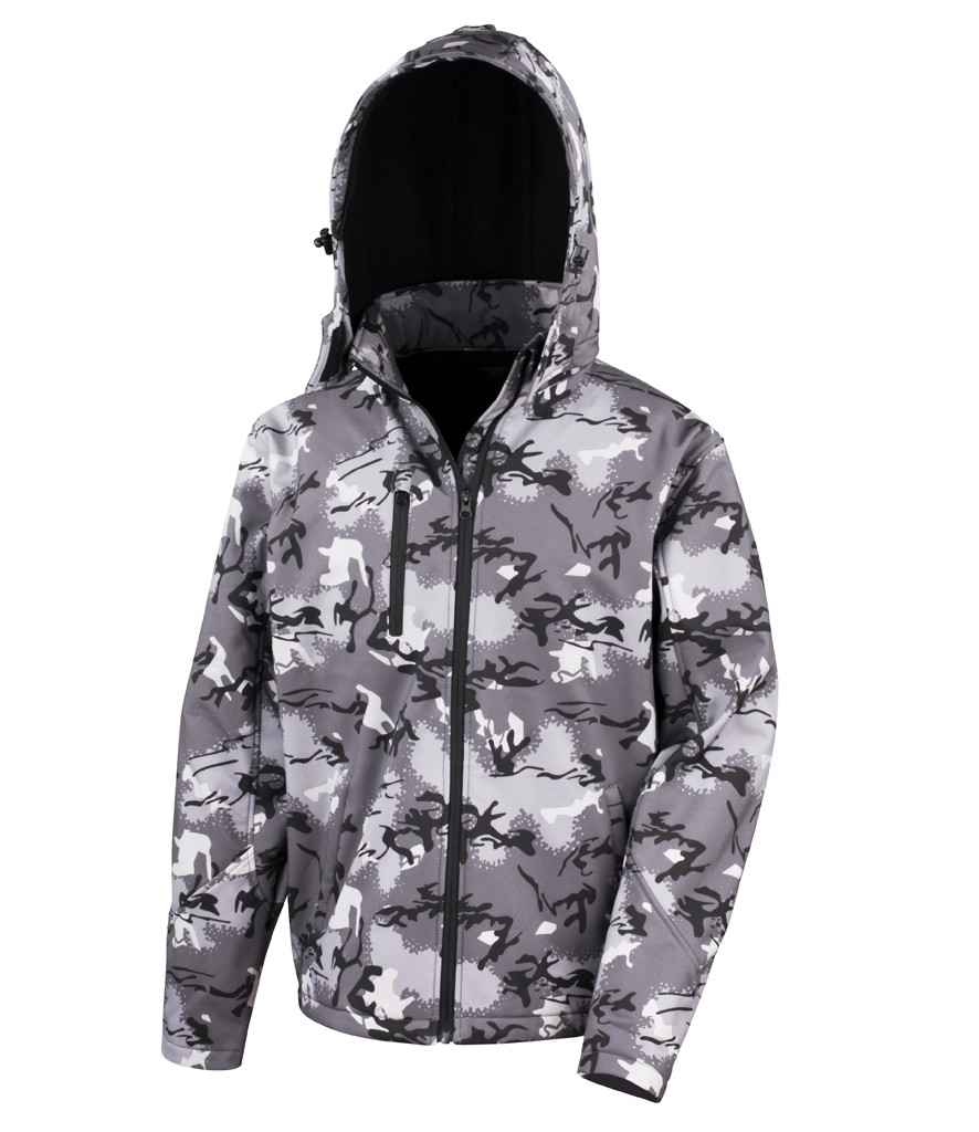 Result Urban Camo TX Performance Soft Shell Jacket in by Result Urban — Custom branded clothing by Print Press, featuring premium embroidery produced in our specialist print lab in the UK.