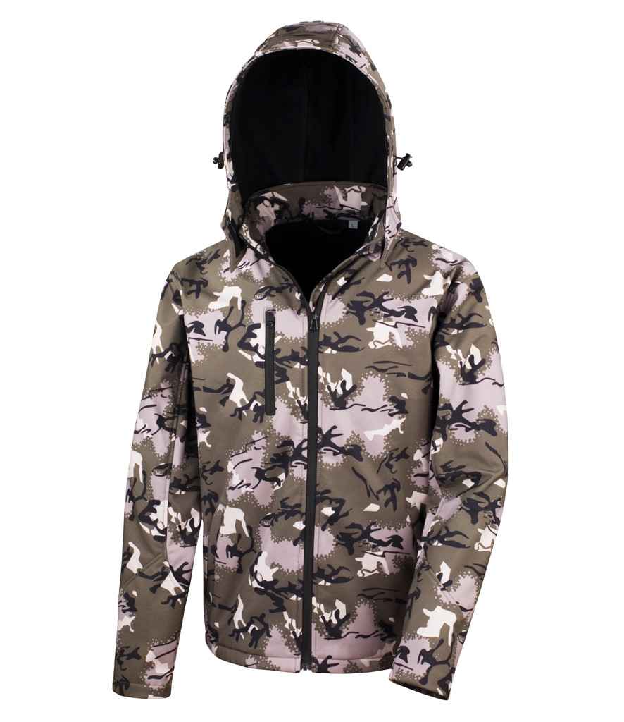 Result Urban Camo TX Performance Soft Shell Jacket in by Result Urban — Custom branded clothing by Print Press, featuring premium embroidery produced in our specialist print lab in the UK.
