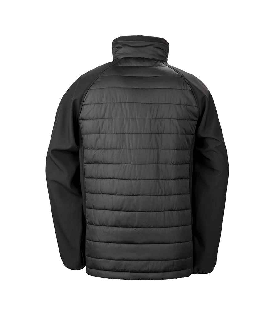 Result Genuine Recycled Black Compass Padded Jacket in by Result Genuine Recycled — Custom branded clothing by Print Press, featuring premium embroidery produced in our specialist print lab in the UK.