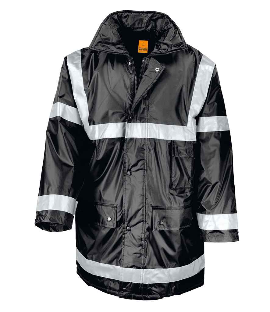 Result Work-Guard Management Coat in by Result Work-Guard — Custom branded clothing by Print Press, featuring premium embroidery produced in our specialist print lab in the UK.