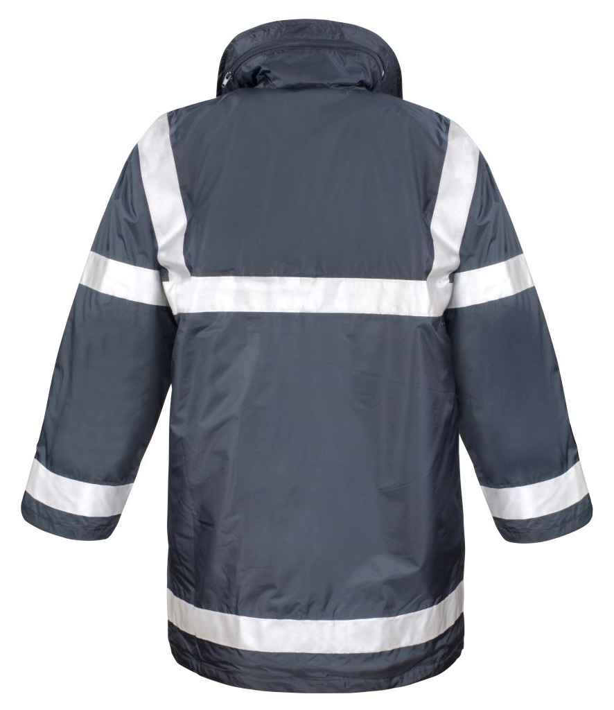 Result Work-Guard Management Coat in by Result Work-Guard — Custom branded clothing by Print Press, featuring premium embroidery produced in our specialist print lab in the UK.
