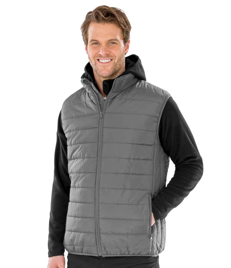 Result Core Promo Padded Bodywarmer in Grey by Result Core — Custom branded clothing by Print Press, featuring premium embroidery produced in our specialist print lab in the UK.