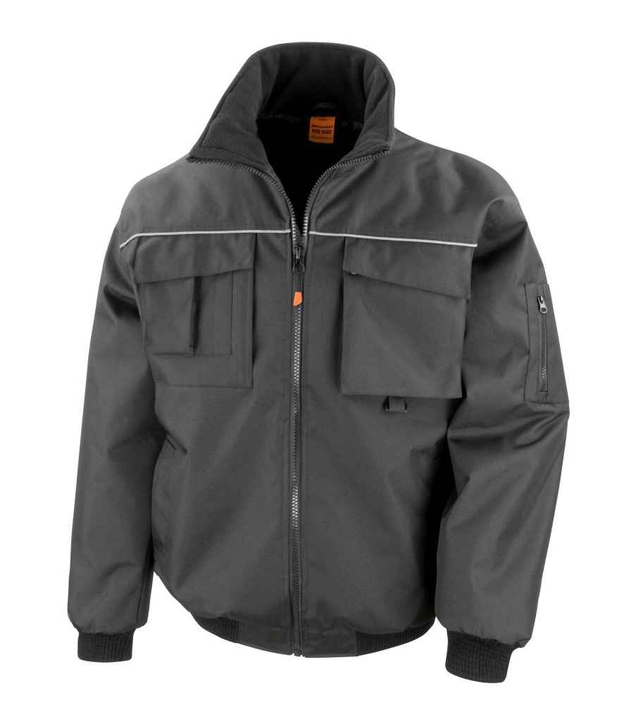 Result Work-Guard Sabre Pilot Jacket in by Result Work-Guard — Custom branded clothing by Print Press, featuring premium embroidery produced in our specialist print lab in the UK.